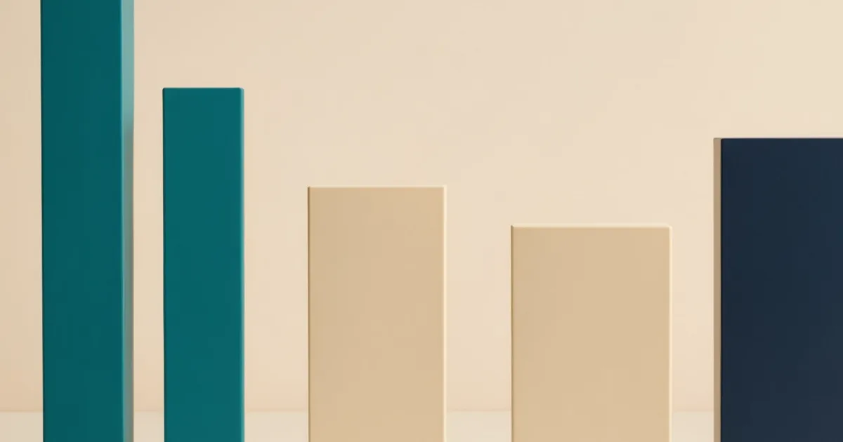 Finance reporting concept with abstract data visualization